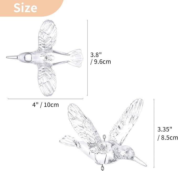 4 30 Pcs DIY Flying Bird Decorative Ceiling Hanging Ornaments with 148ft Transparent line Christmas Tree for Home Kindergarten Shopping Mall Home Table Window Nature Decoration