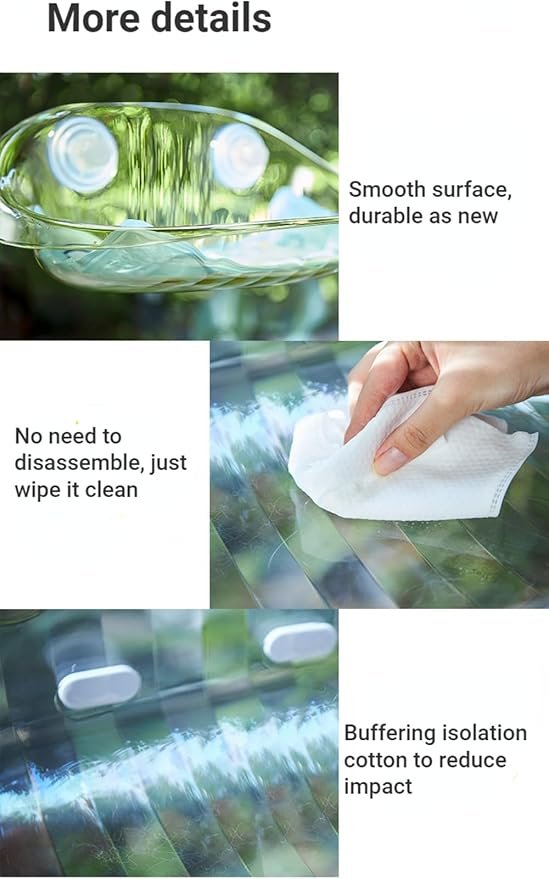 4 SSDHUA Cat Hammock Transparent Window Open Cat Nest Easy to Install Suction Cup Suspended Cat Climbing Frame Four Seasons Indoor Sunbathing Cat Bed Pet Supplies (Transparent)