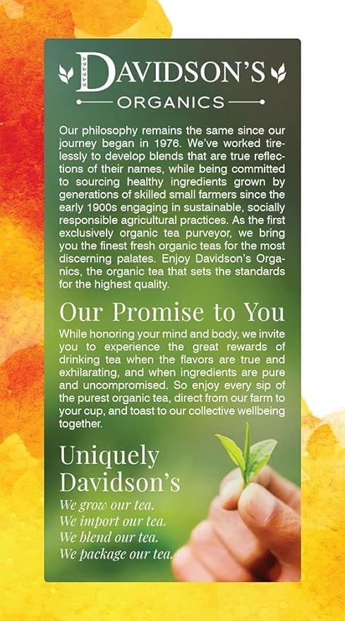 2 Davidson's Organics, Ayurvedic Infusions, Digest, 25-count Tea Bags, Pack of 6