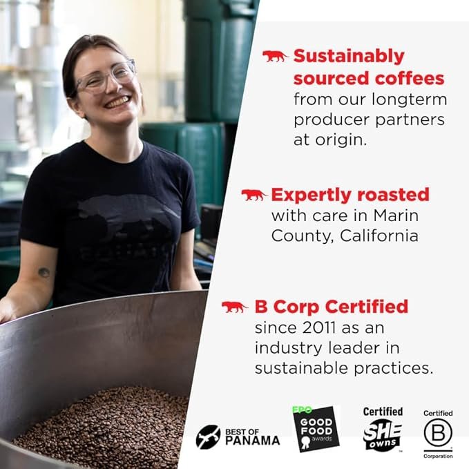 3 Equator Coffees, Mocha Java Blend, Organic Ground Coffee, Medium Dark Roast, Fresh Roasted, Dark Chocolate & Berry Flavor Notes, Sustainable and Fair Trade Certified, 10.5 oz Bag