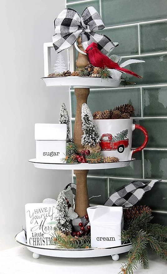 4 Sugar and Cream Set, White Ceramic Creamer and Sugar Container