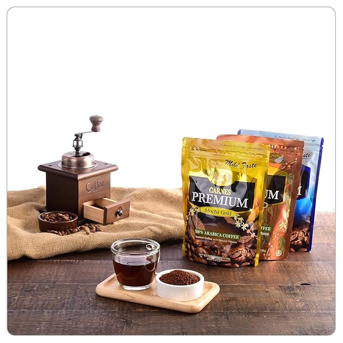 2 Carnes Premium Instant Coffee - Hazelnut Flavor (7oz, 1 pack)