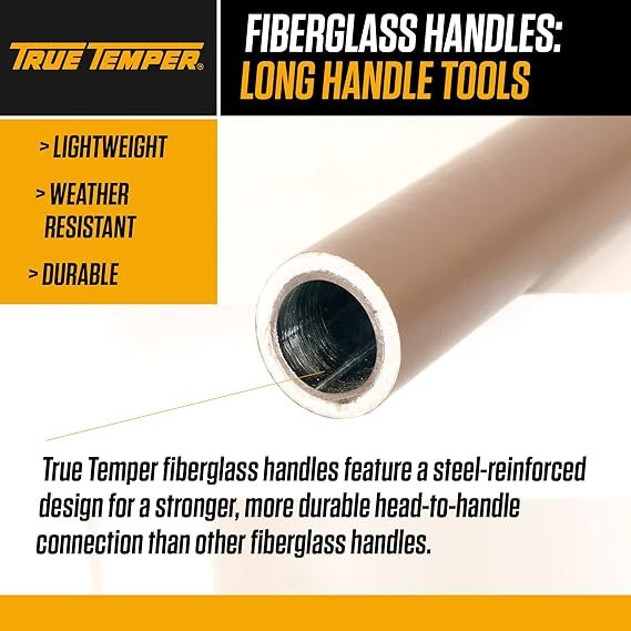 4 2704200 - Fiberglass Handle Post Hole Digger with Measurement Guide by True Temper