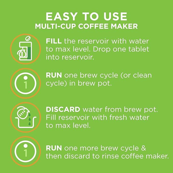 1 Renewed Brew Coffee Maker Cleaner: Compatible with Various Brewers, 3 Tablets