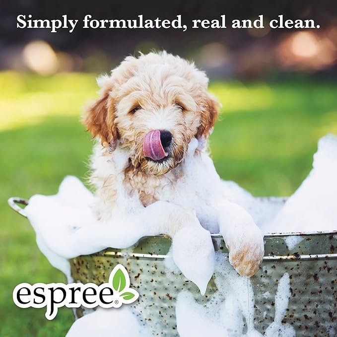 1 Espree Flea & Tick Shampoo for Dogs and Cats - Cleans and Condition's Pet's Coat - Leaves Pet Smelling Fresh and Clean - 1 Gallon