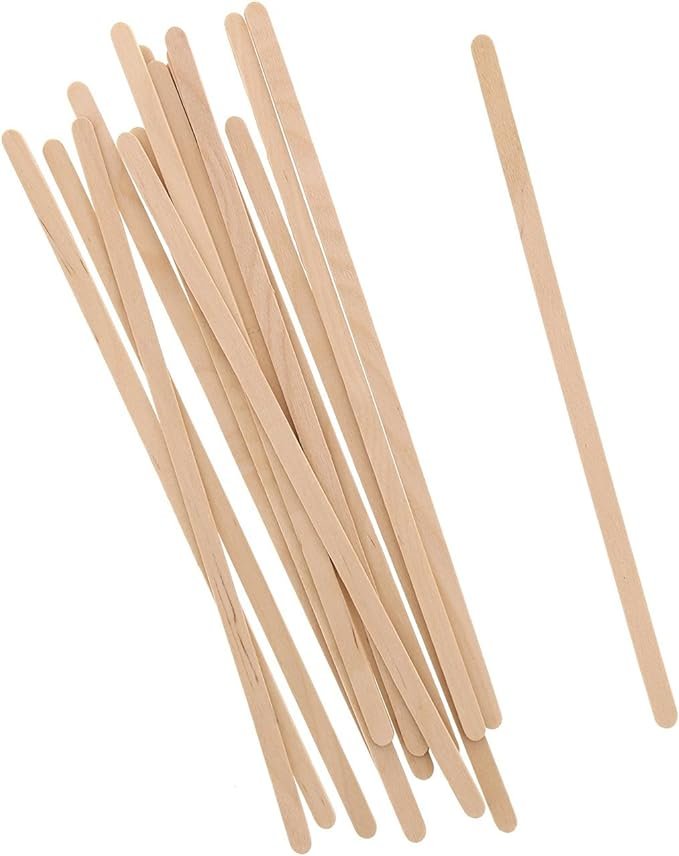 1 Royal 7.5" Wood Coffee Beverage Stirrers, Package, 1, Box of 500
