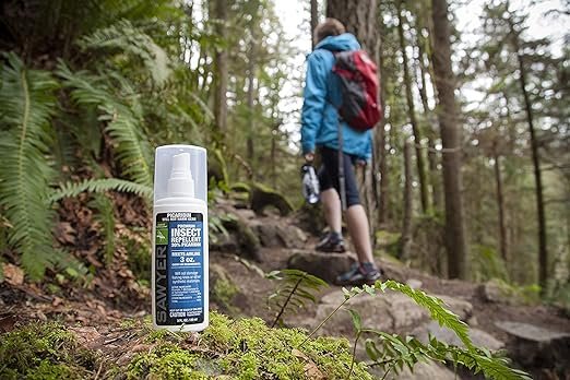 4 SP6572 Twin Pack Top-Quality Permethrin Clothing Bug Deterrent Spray, 24 oz, Yellow & SP5432 Picaridin Bug Repellent Spray, 20%, Pump, 3-Ounce, Twin Pack