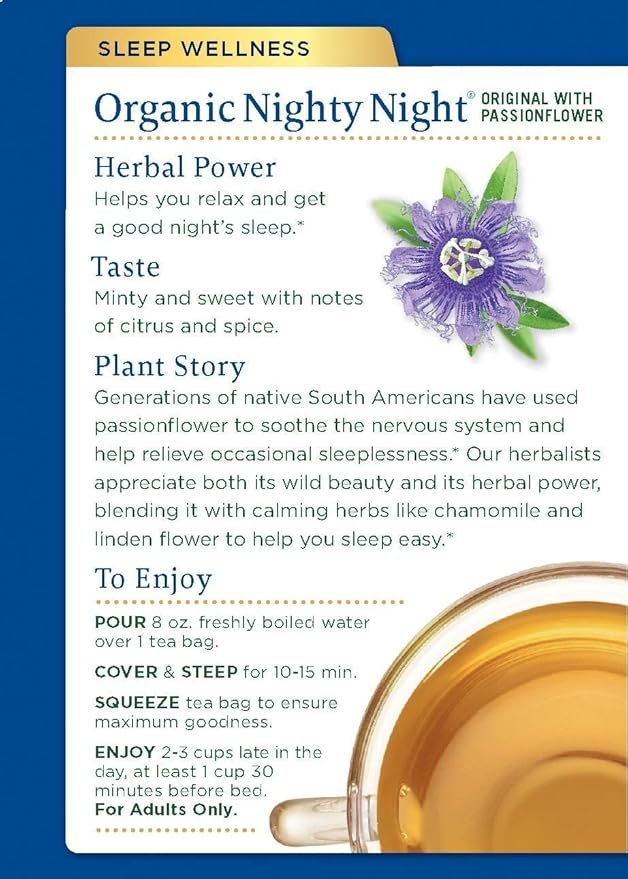 1 Traditional Medicinals NIGHTY NIGHT, 16 Tea Bags (Pack Of 6) 384 gram