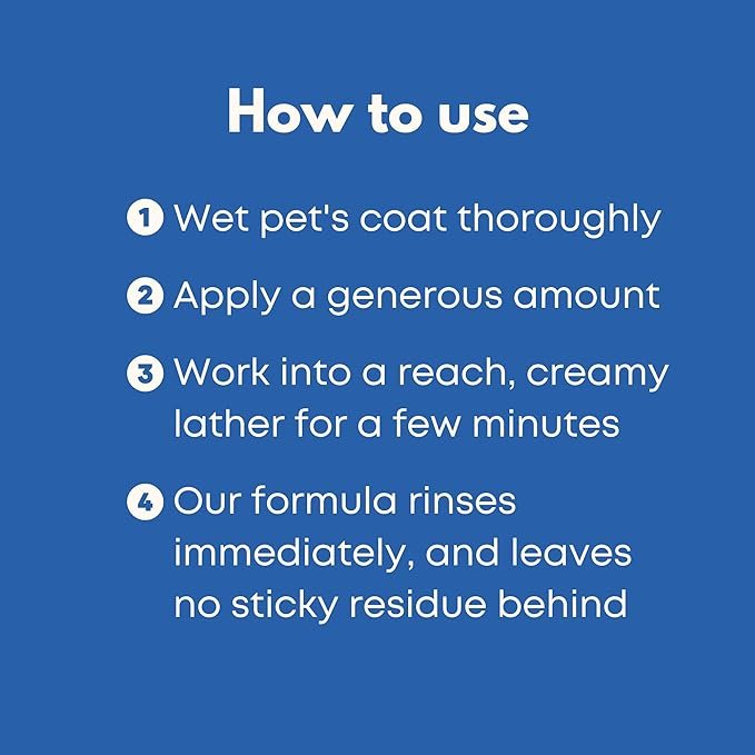 4 Dog and Cat Shampoo and Conditioner for Dogs and Cats - Best 5 in 1 Fresh Pet Wash - Natural Ingredients Perfect for Sensitive Skin - Cleans, Conditions, Detangles, and Moisturizes - 16OZ