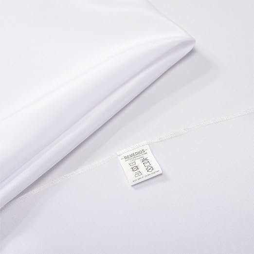 1 Remedios Round Tablecloth Solid Color Polyester Table Cloth for Bridal Shower Wedding Table – Wrinkle Free Dinner Tablecloth for Restaurant Party Banquet (White, 70 inch)