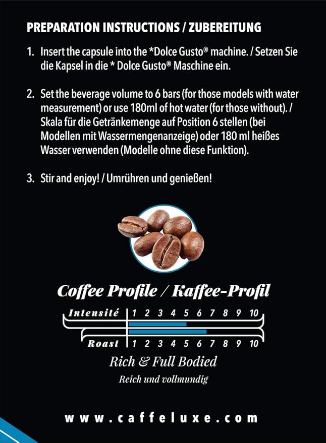 3 cafféluxe | 40 Coffee Pods | Dolce Gusto Compatible Capsules (Flat White, 40) --> Cafféluxe | 40 Coffee Pods | Capsules Compatible with Dolce Gusto Machines (Flat White, 40)