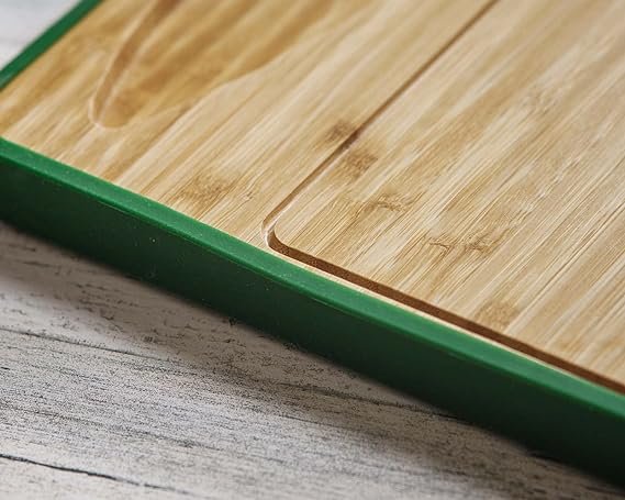 4 Travel Cut & Cook Board | 13 x 12 Bamboo Culinary Board | Inclusive Culinary Blade | Inclusive Portable Silicone Lid | Ideal for Overland Trips, Outdoor Events, Nautical Adventures, or Alfresco Meals
