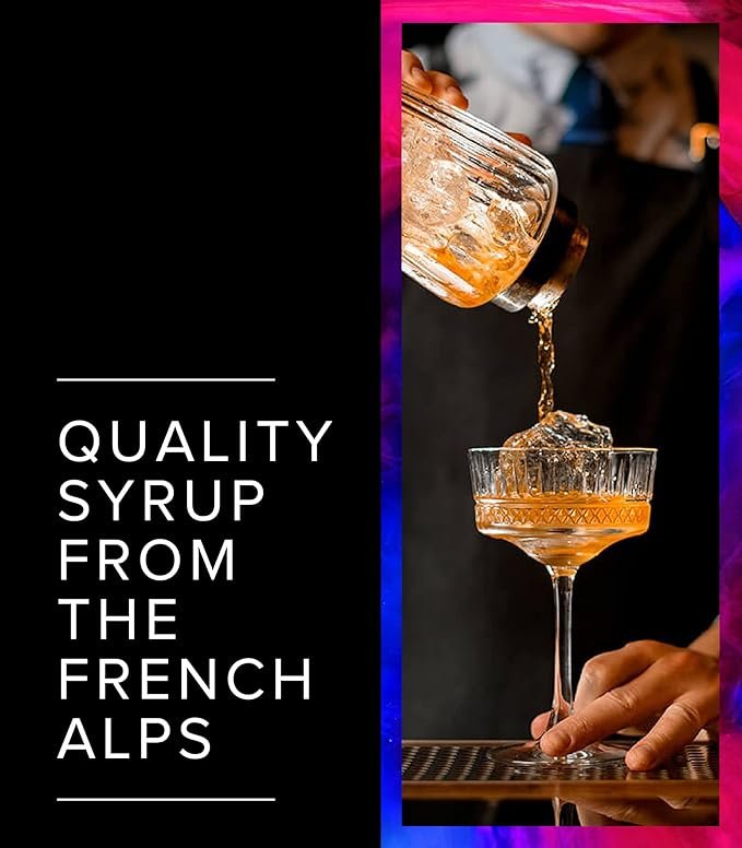 4 1883 Chocolate Syrup - Rich Flavored Beverage Syrup - Free of Gluten, Animal Products, GMOs; Certified Kosher, No Preservatives - Crafted in France | 1 Liter Glass Bottle (33.8 Fl Oz)