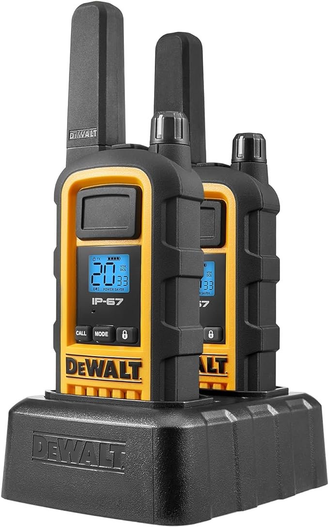 1 Dewalt Radio Set DXFRS800 with Two Devices (Pair)