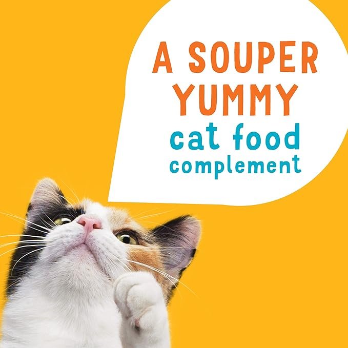 3 Purina Friskies Natural, Grain Free Wet Cat Food Lickable Cat Treats, Lil' Soups Flaked Chicken - (Pack of 8) 1.2 oz. Tubs