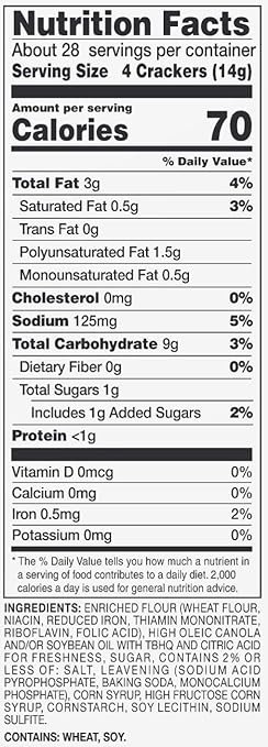 2 Happy Belly Original Country Club Crackers, 13.7 Ounce by Amazon Brand