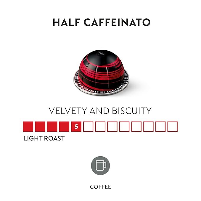 1 Nespresso VertuoLine Half Caffeinato Capsules - 10 Count (Pack of 3)