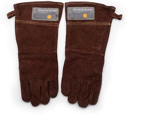 4 Brown Outset F234 Leather Grill Gloves