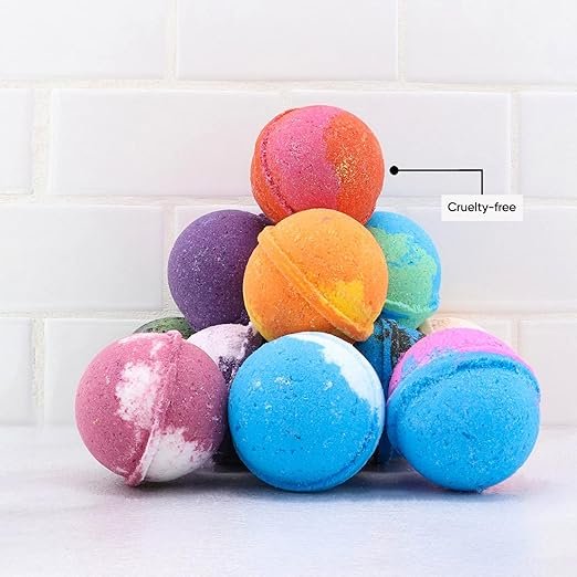 1 Sky Organics Bath Bomb Gift Set for Body to Soak, Nourish & Relax, 12 ct.