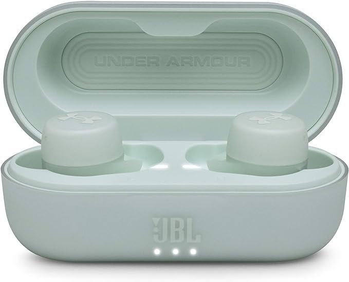 3 Under Armour True Wireless Streak Ultra-Compact in-Ear Bluetooth Sport Headphones Engineered by JBL - Teal (UA Streak)