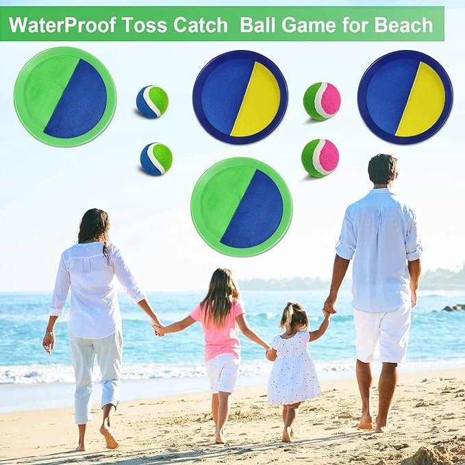 4 Green Ball Catch Set