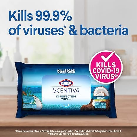 2 Value Pack, 6 pack Clorox Scentiva Disinfecting Wipes, Mixed Scents