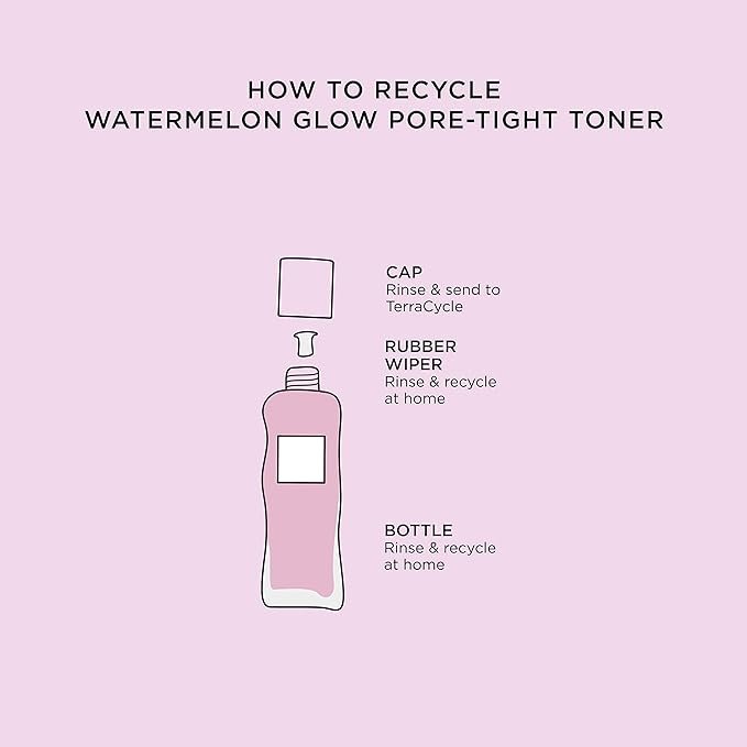 4 Glow Recipe Watermelon Glow PHA + BHA Pore-Tight Face Toner - PHA Hydrating Toner & BHA Exfoliant with Cactus Water, Cucumber, Tea Tree & Hyaluronic Acid for a Smooth Glow (150ml)