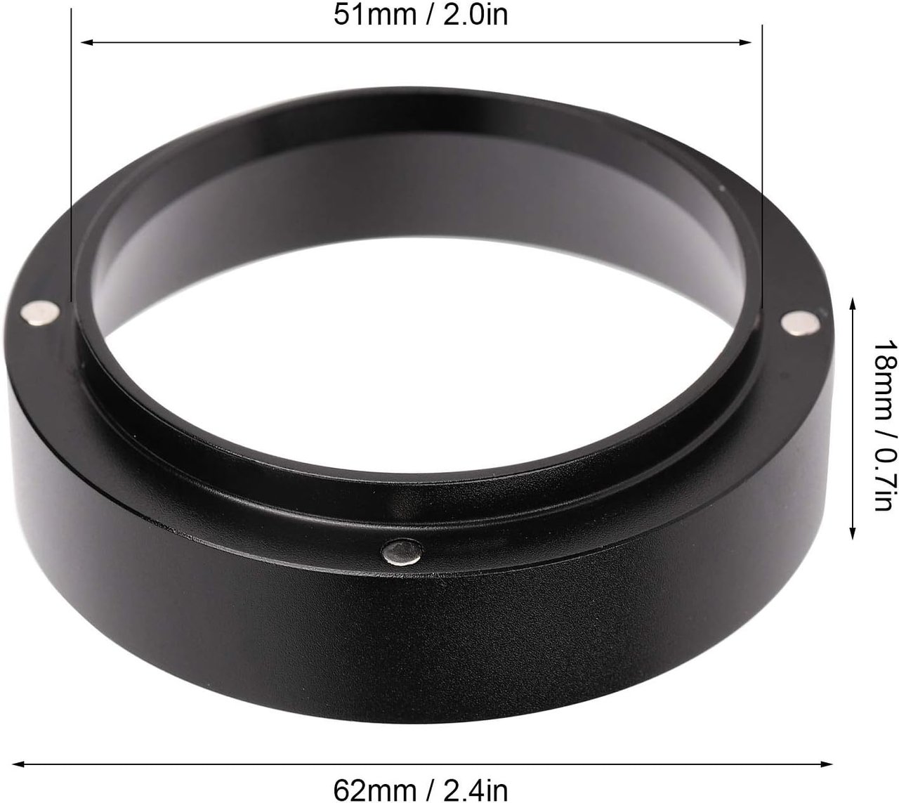 1 Aluminum Coffee Dosing Funnel - 51MM, Magnetic Replacement Accessory