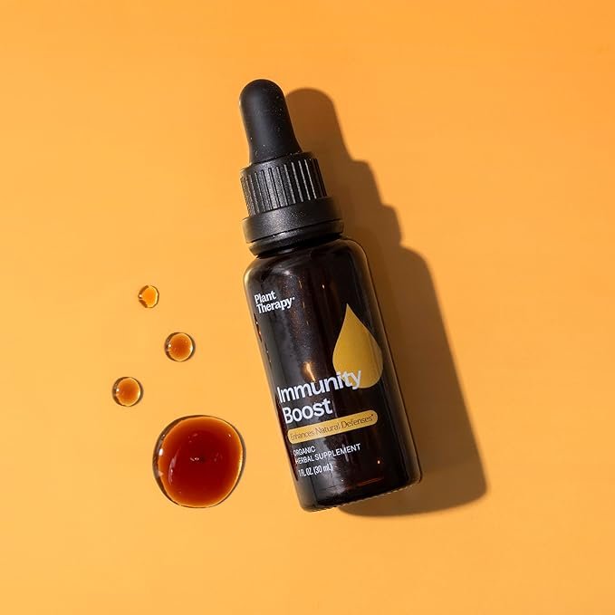 1 Plant Therapy Organic Immunity Boost Tincture 30 mL (1 oz) with Ehcinacea, Elderberry & Lemon Balm Extract, Supports a Healthy Immune System, Natural Defense Against Seasonal Threats