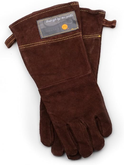 3 Brown Outset F234 Leather Grill Gloves