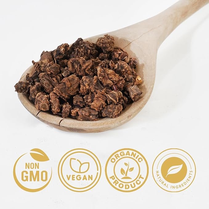3 Cure wid Pure Organic Valerian Root Tea - Cut,Sifted & Non-Irradiated Valerian Tea Promotes Natural Relaxing Sleep - Te De Valeriana officinalis in Resealable Eco Friendly Pouch 16oz