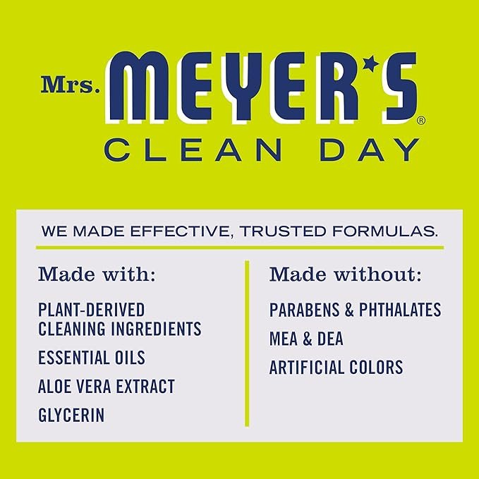 2 MRS. MEYER'S CLEAN DAY Liquid Dish Soap Refill, Biodegradable Formula, Lemon Verbena (48 Fl Oz (Pack of 1))