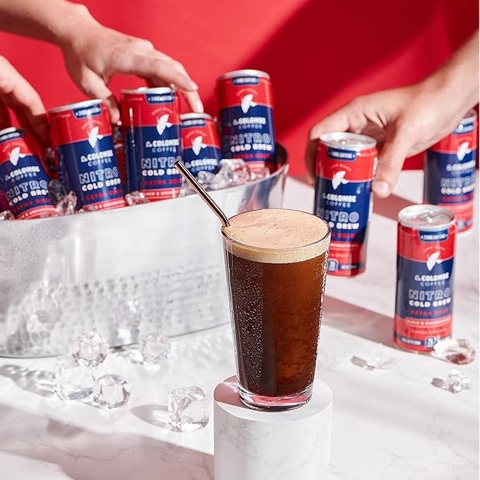 4 La Colombe Cold Brew Coffee - Nitro Extra Bold - 9 Fluid Ounce, 12 Count – Dark Roast, Singe-Origin - Made With Real Ingredients - Grab and Go Coffee