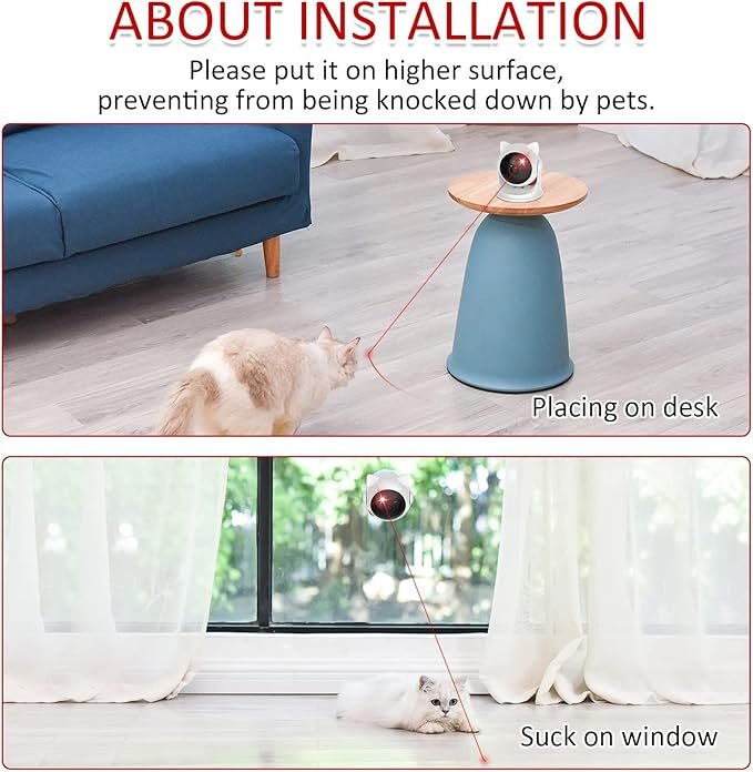 3 Automatic Cat Laser Toys, Interactive Laser Cat Toys for Indoor Cats/Kitty/Dogs, Cat Laser Toy Automatic
