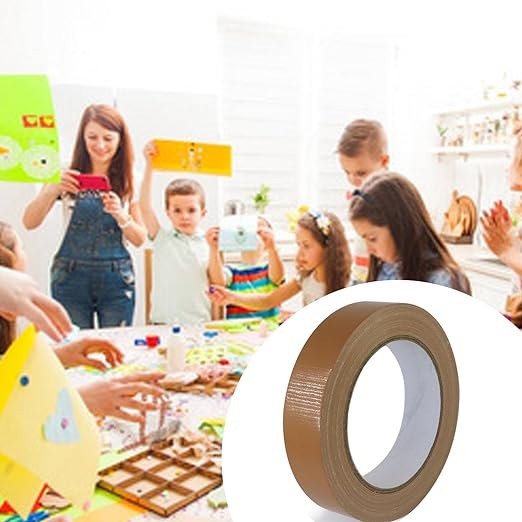 2 ROSEUP All-Purpose Tape - 1 Width, Easy Tear & Waterproof - Versatile for Various Uses, 1 x 30Yards, Brown