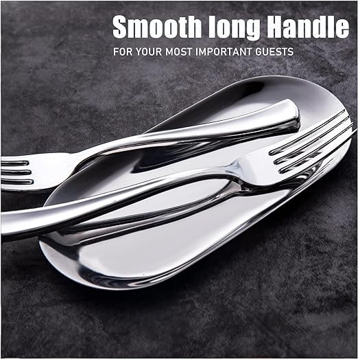 2 WDF 160 Pieces Plastic Silverware - Silver Plastic Silverware - Plastic Silverware Heavy Duty - 80 Forks 40 Knives 40 Spoons - Disposable Silver Plastic Cutlery Perfect for Wedding/Party/Christmas