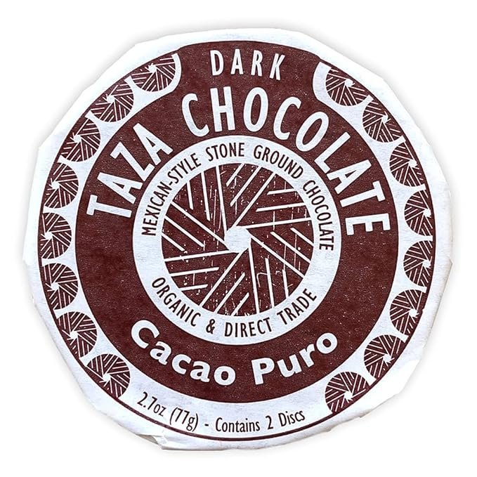 1 Taza Chocolate Organic Mexicano Disc 70% Dark Chocolate, Cacao Puro, 2.7 Ounce (12 Count), Vegan