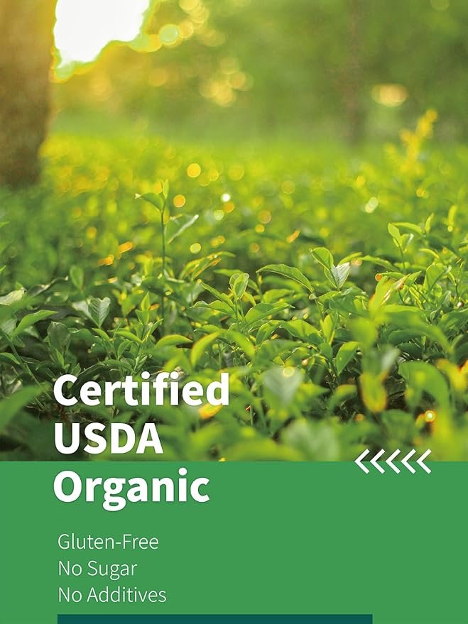 2 HYNTMYT Organic Decaffeinated Green Tea Bags, USDA Organic Decaf Green Tea, Fresh & Smooth Taste, Unsweetened, 120 Count