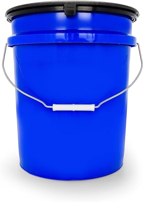 2 Portable Sanitation Solution Bucket | Includes Convenient Liners, Carry Handle, and Seat + Lid Attachment (41549)