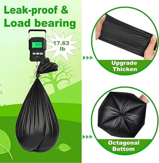2 108 Portable Toilet Bags, TALTBREX Eco-Friendly Waste Disposal Bags for Outdoor Sanitation, Heavy-Duty Biodegradable Bags for Portable Toilets, Suitable for Various Waste Management Scenarios including Camping, RVs, and Car Travel.
