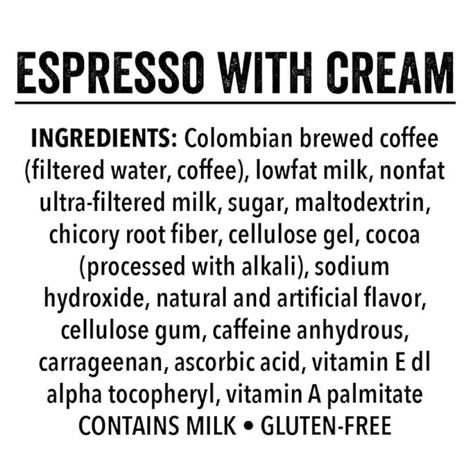 2 Caffeine On-The-Go: Coffee on the Move (Rich Espresso with Cream, 11 Fl Oz (Pack of 12))