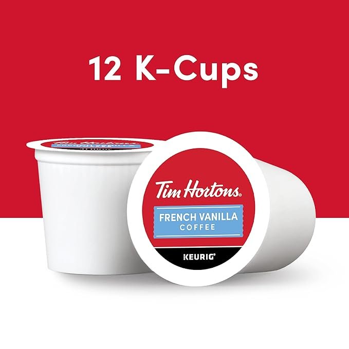 2 12ct Tim Hortons French Vanilla Coffee K-Cup Pods for Keurig Brewers