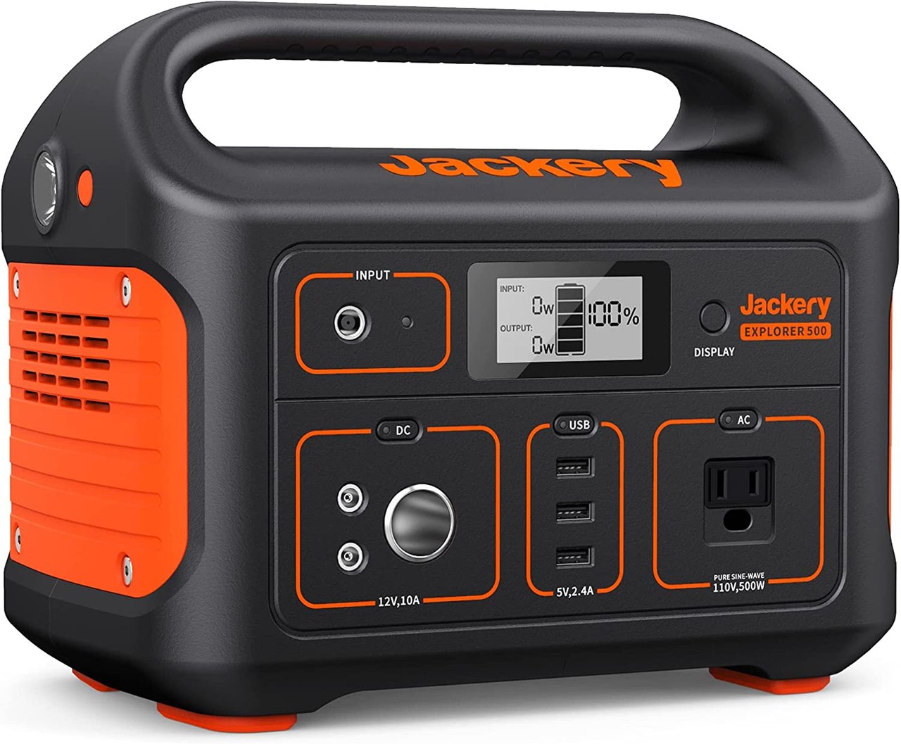 1 Renamed: Explorer 500 Portable Power Station by Jackery, 518Wh Lithium Battery Pack for Outdoor Activities and Travel, with 110V/500W AC Outlet (Solar Panel Not Included)
