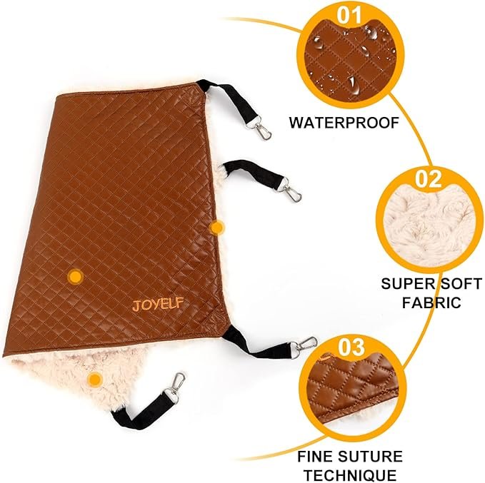 2 JOYELF Cat Hammock Bed, Medium Reversible Pet Cage Hammock Hanging Soft Pet Bed for Kitten Ferret Puppy or Small Pet