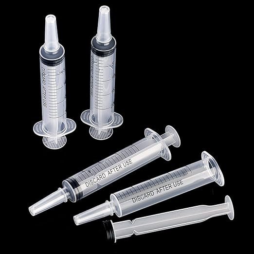 2 Frienda Large Plastic Syringe 4 Pack Measuring Syringe Tools Dispensing Multiple Uses(20 ml)