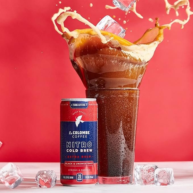 3 La Colombe Cold Brew Coffee - Nitro Extra Bold - 9 Fluid Ounce, 12 Count – Dark Roast, Singe-Origin - Made With Real Ingredients - Grab and Go Coffee