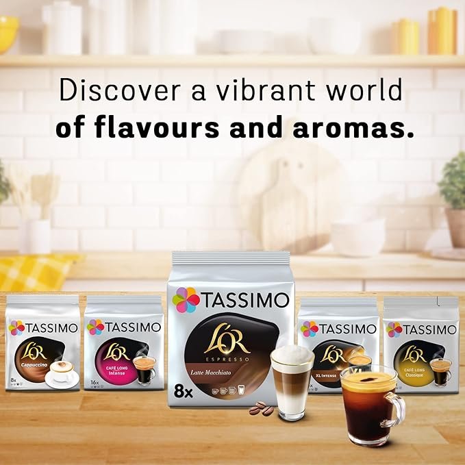 4 TASSIMO L'OR Decaffeinato Espresso Coffee Pods - 5 Packs (80 Servings)