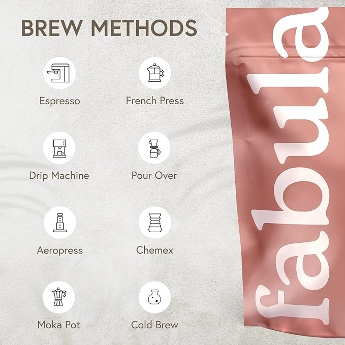 6 Fabula Coffee Light Roast Whole Beans - Organic - Low Acid - Single Origin - Non-GMO - Mold Free - 12 Ounces