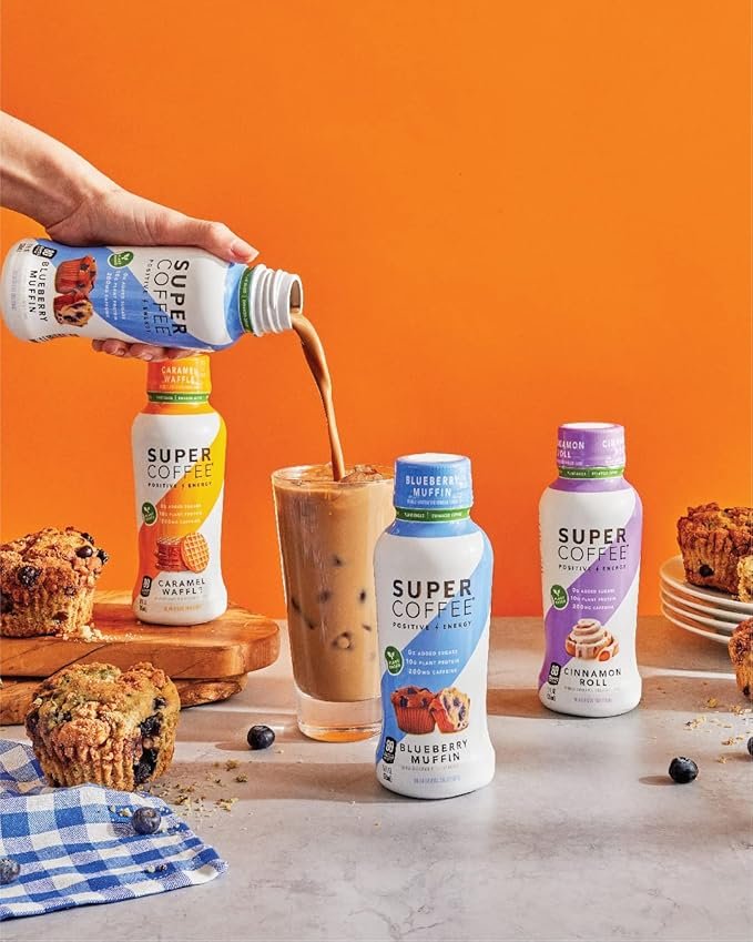3 Smart Iced Coffee Drinks, Variety Pack - 12 Fl Oz, 12 Pack (0g Added Sugar, 10g Pea Protein, 80 Calories) Plant-Based Keto Protein Coffee