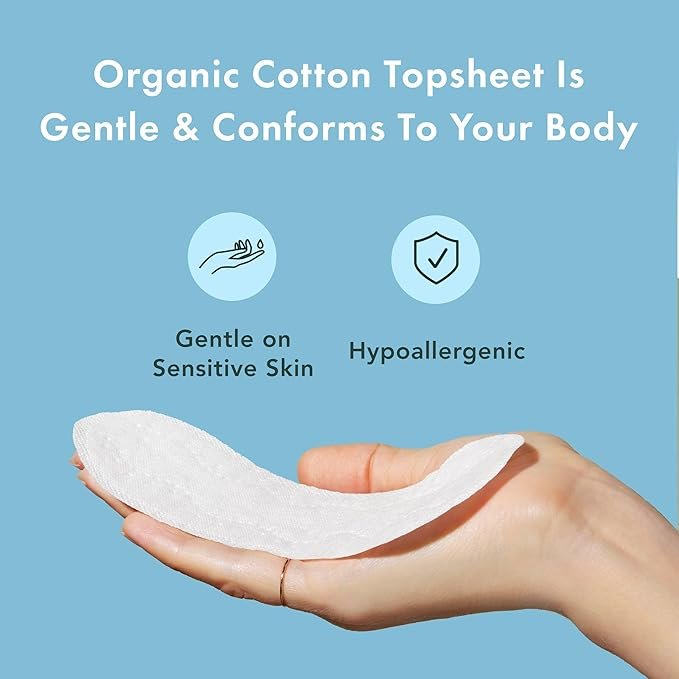 3 Rael Panty Liners for Women, Organic Cotton Cover - Thin Pantiliners, Light Absorbency, Unscented, Chlorine Free (Micro Thin, 140 Count)